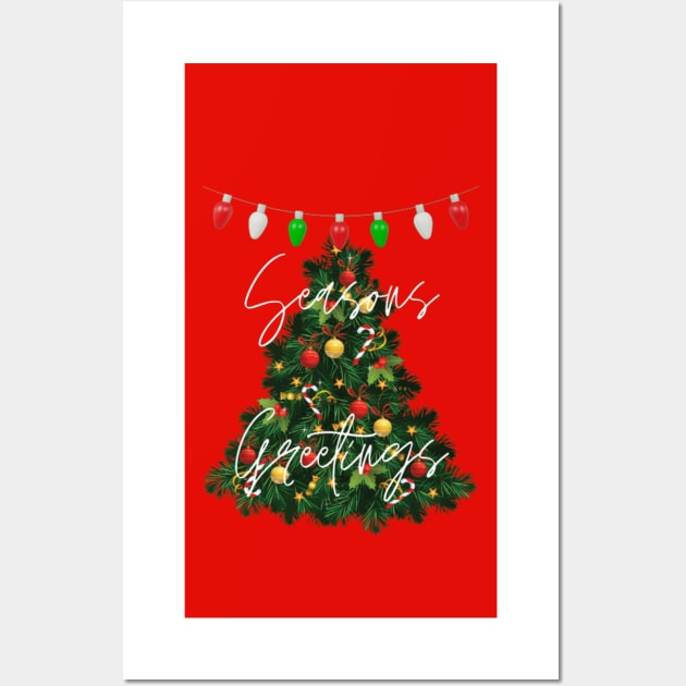 Seasons Greetings Wall Art by SmoothCreator